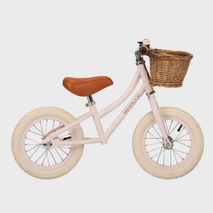 Banwood loopfiets first go 12 inch roze