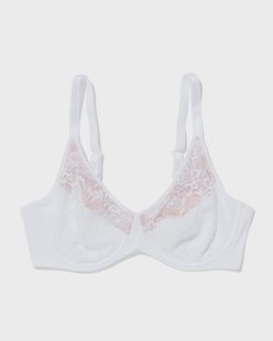 HEMA Niet voorgevormde kanten bh met beugel wit (wit)