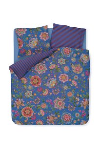 Pip Studio Dekbedovertrekset Bombay Bold Donkerblauw 240x200cm/220cm