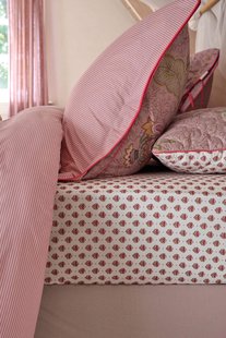 Pip Studio Hoeslaken Jaipur Flower Lichtroze 90x200cm