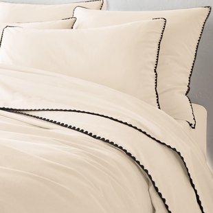 Dekbedovertrek in gewassen katoen, geborduurd, Merida