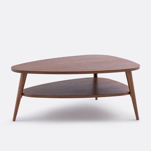 Vintage salontafel, dubbel blad, lengte 90 cm, Quilda