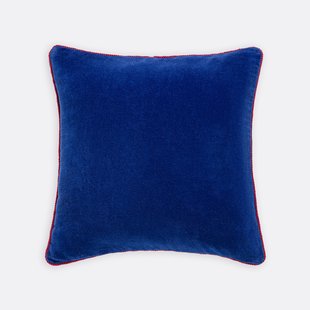 Tweekleurige vierkante kussenhoes 50x50 cm, fluweel, GUSALI