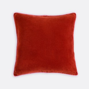 Tweekleurige vierkante kussenhoes 50x50 cm, fluweel, GUSALI