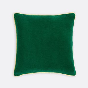 Tweekleurige vierkante kussenhoes 50x50 cm, fluweel, GUSALI