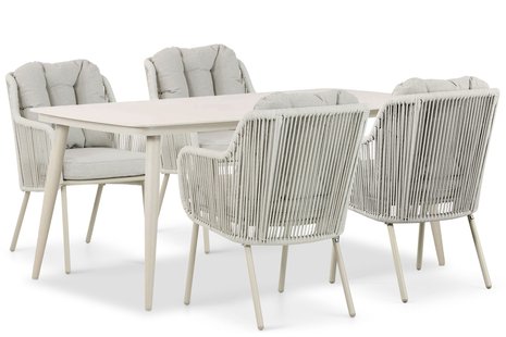 Santika Nanda/Vienna 180 cm dining tuinset 5-delig