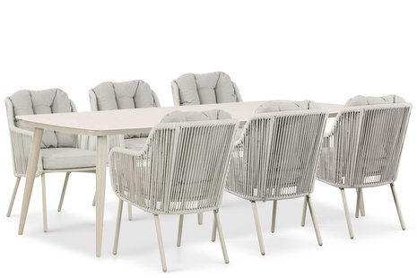 Santika Nanda/Vienna 240 cm dining tuinset 7-delig