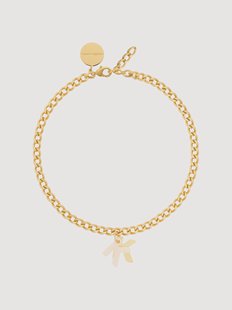 Handgemaakte ketting Letter K by Vanessa Baroni