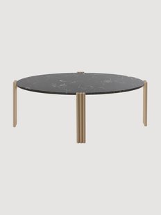 Ovale salontafel Tribus met marmeren blad