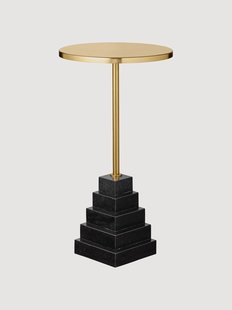 Ronde bijzettafel Solum met granieten voet