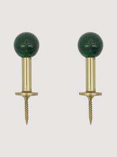 Handgemaakte metalen wandhaken Ball, 2-delig