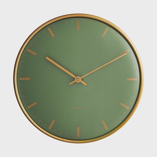 Arne Jacobsen Clocks Arne Jacobsen City Hall klok Groen, Ø29 cm