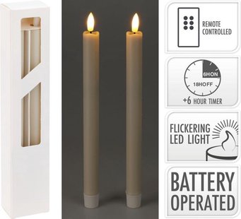 Dinerkaars Set Van 2sts Creme 25cm