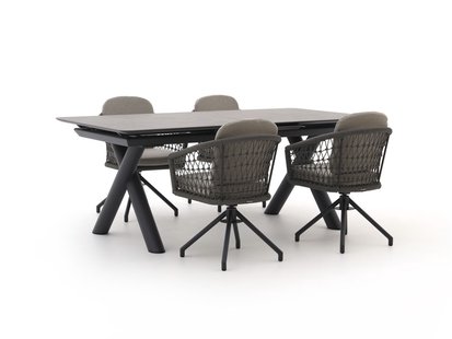 Manifesto Tolmezzo/Citadella 200/260cm dining tuinset 5-delig draaibaar uitschuifbaar - Laagste prijsgarantie!