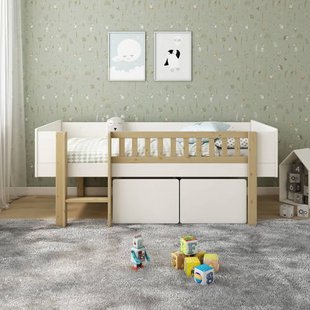 NOUS Kids half hoogslaper met lades Seto (90x200 cm)