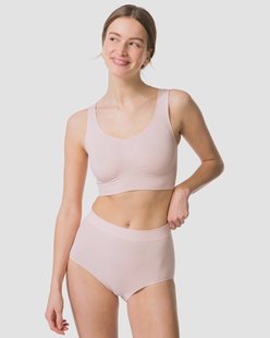 HEMA Dames tailleslip naadloos micro lichtroze (lichtroze)
