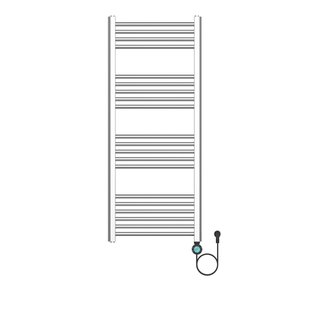 Elektrische Radiator BWS Jane 700W 120x50 cm Smart Wifi Geborsteld RVS