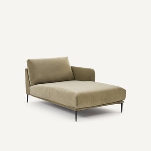 Longchair van linnen fluweel, OSCAR