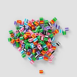 Gestreepte strijkkralen - 2000 stuks