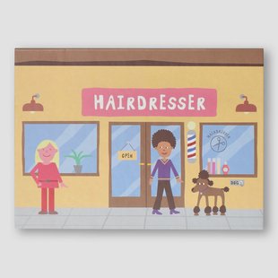 Magnetisch boek. Kapper