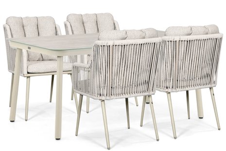 Lifestyle Tivoli/Tavano 160x90 cm dining tuinset 5-delig