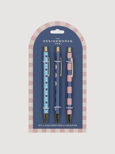 Pennen Eye Moon Stripe, 3-delig