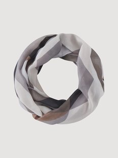 Dames lus-sjaal met grafisch patroon