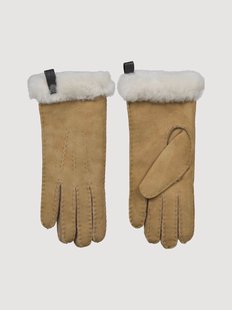 Handgemaakte dames handschoenen Van Buren van lamsvacht, S