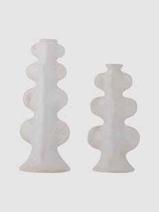 Kandelaars Cason van keramiek, 2-delig