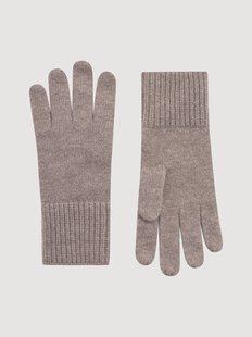 Dames wollen handschoenen Solid met kasjmierblend