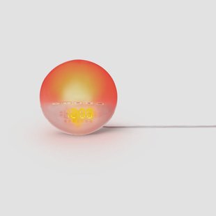 Digitale wekker met licht bij zonsopgang