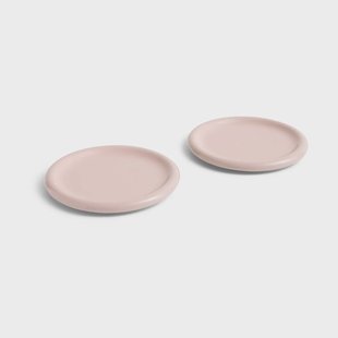 HAY Barro bord Pink, Ø24 cm 2-pack