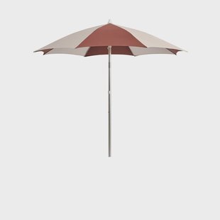 HAY Terrazza Octagon parasol Off-white-burgundy