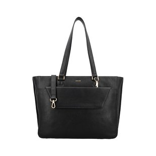 Lou Lou Essentiels Laptoptas  Dames Zwart Leer