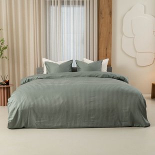 Kayori Elin - Dekbedovertrek - Katoensatijn - 200/200-220 - Zeeblauw