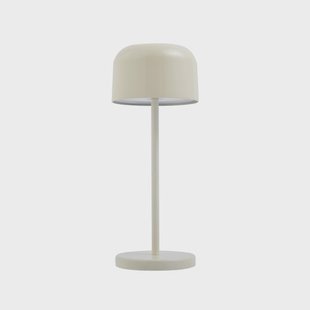Quill LED tafellamp op batterijen, CCT, beige, dimbaar Lucande - Terras - Modern - Aluminium - Met lampenkap