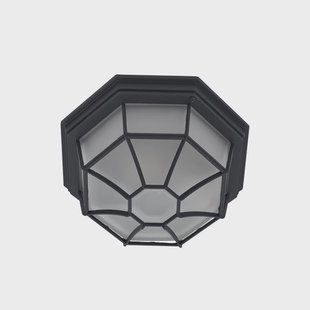 Idril buiten plafondlamp, Ø 26,5 cm, metaal, antraciet Lindby - Balkon - Modern - Aluminium - Zonder afstand