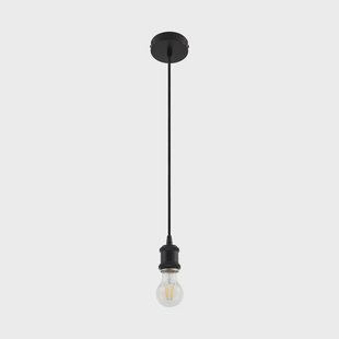 Hattie hanglamp, fitting E27, Ø 5 cm, E27, zwart, metaal Lindby - Eetkamer - Modern - Aluminium - 1 lamp