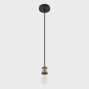 Hattie hanglamp, fitting E27, Ø 5 cm, messing, metaal Lindby - Eetkamer - Modern - Aluminium - 1 lamp
