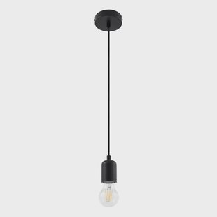 Hattie hanglamp, fitting E27, Ø 4,7 cm, zwart, metaal Lindby - Eetkamer - Modern - Aluminium - 1 lamp