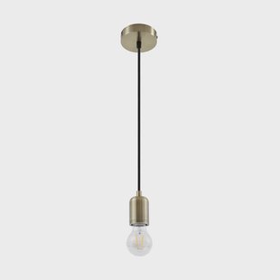 Hattie hanglamp, fitting E27, Ø 4,7 cm, messing, metaal Lindby - Eetkamer - Modern - Aluminium - 1 lamp