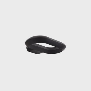 LOOP LED buiten wandlamp, IP44, 25 cm, zwart, metaal Lucande - Balkon - Modern - 1 lamp