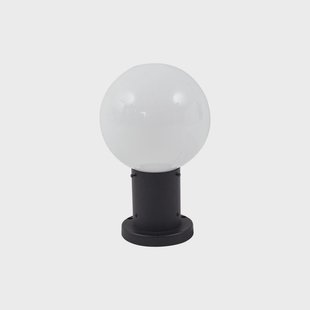 Dangan sokkellamp, hoogte 32 cm, wit, metaal, glas Lindby - Terras - Modern - 1 lamp