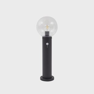 Dangan tuinpadverlichting, hoogte 60 cm, glas, metaal, sensor, helder Lindby - Terras - Modern - 1 lamp