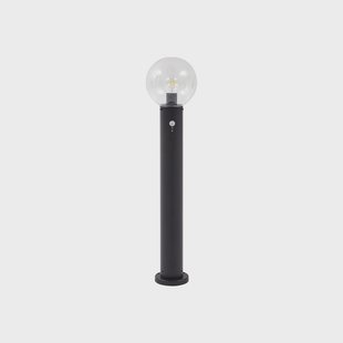 Dangan tuinpadverlichting, hoogte 90 cm, glas, metaal, sensor, helder Lindby - Terras - Modern - 1 lamp