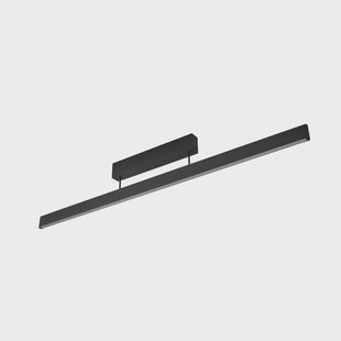 Mylosh Smart LED plafondlamp, CCT, Tuya, zwart Lucande - Eetkamer - Modern - Aluminium - Langwerpig