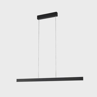 Mylosh Smart LED hanglamp, CCT, Tuya, zwart Lucande - Eetkamer - Modern - Aluminium - Langwerpig
