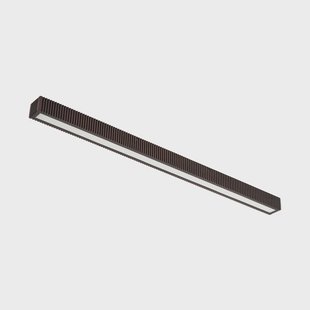Emara LED plafondlamp, 100 cm, eiken, dimbaar, donker hout Lucande - Eetkamer - Designer - Hoekig