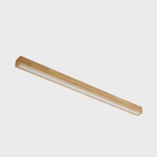 Emara LED plafondlamp, dimbaar, eiken, licht hout Lucande - Eetkamer - Designer - Hoekig