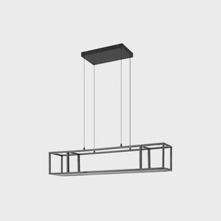Estante LED hanglamp, dimbaar, 110 cm, zwart Lucande - Woonkamer - Modern - Metaal - 1 lamp